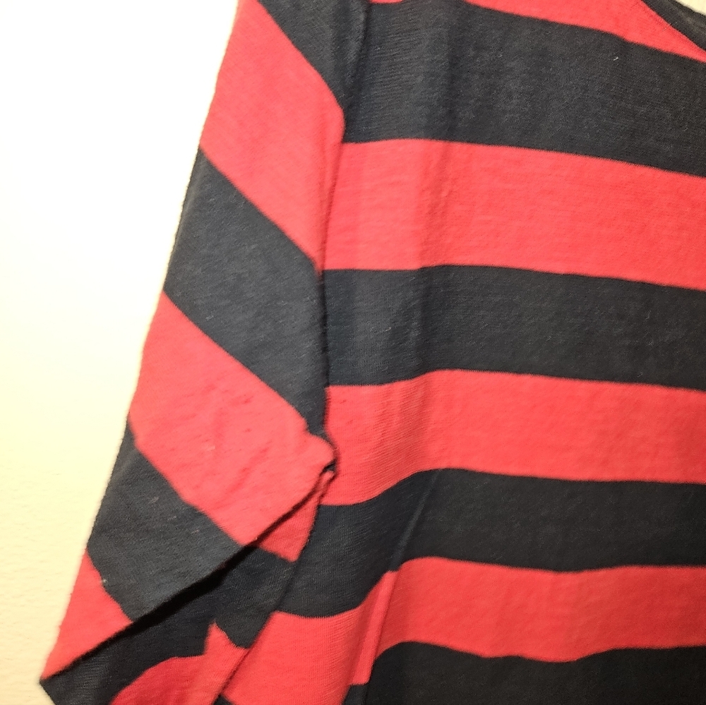 JCP Womans Striped 3/4 Sleeve Top Size Xl - Picture 5 of 14